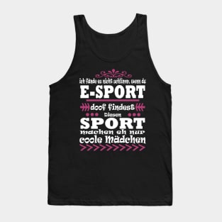 Gaming e-sport Mädchen Frauen Profi Gamerin Tank Top